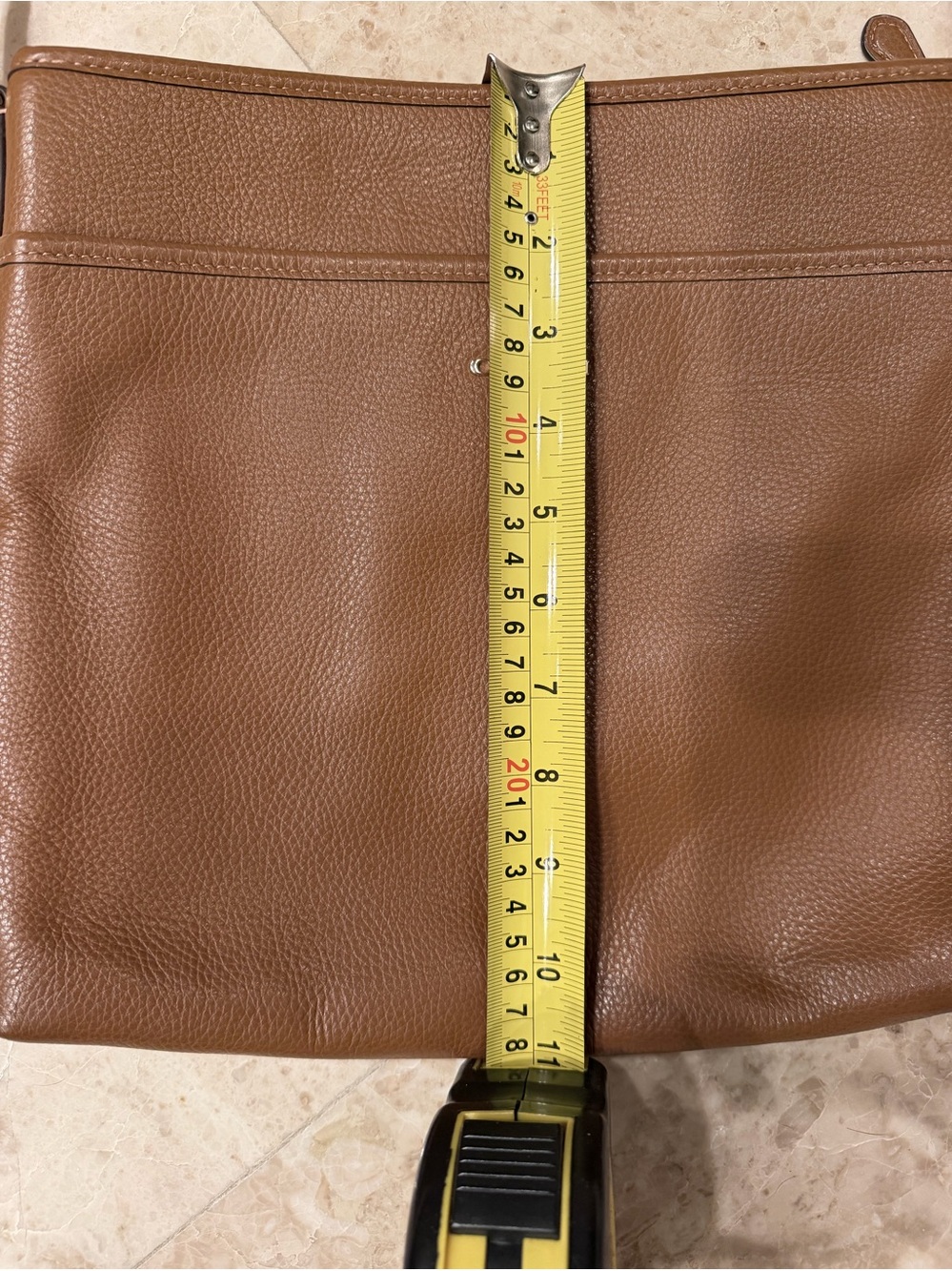 Coach Tan Pebble Leather Crossbody Bag - Picture 13 of 13